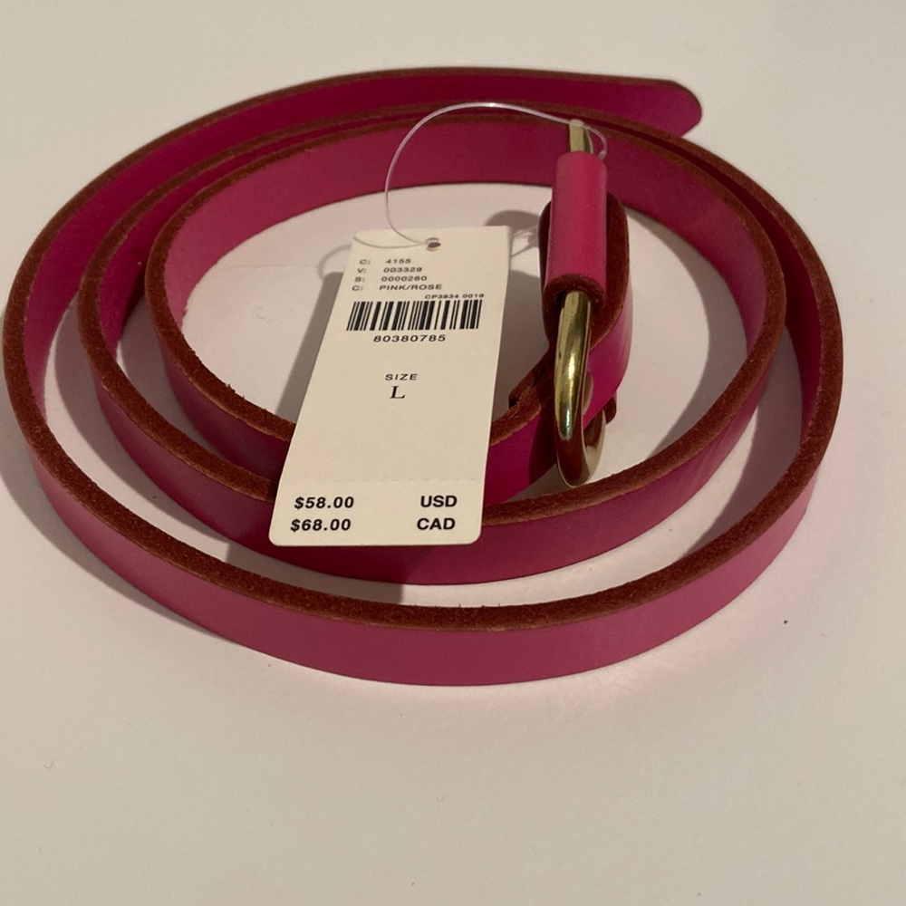 NWT Anthropologie Pink Belt